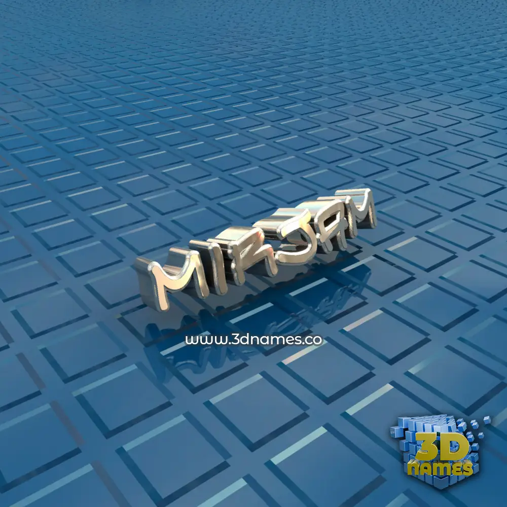 mirjam in Blue Bling style - 3D name wallpaper