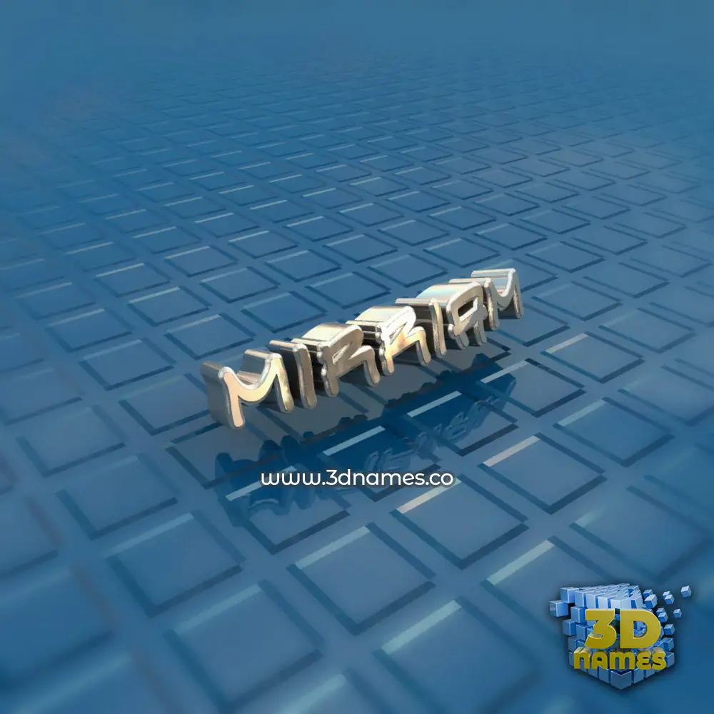 mirriam in Blue Bling style - 3D name wallpaper