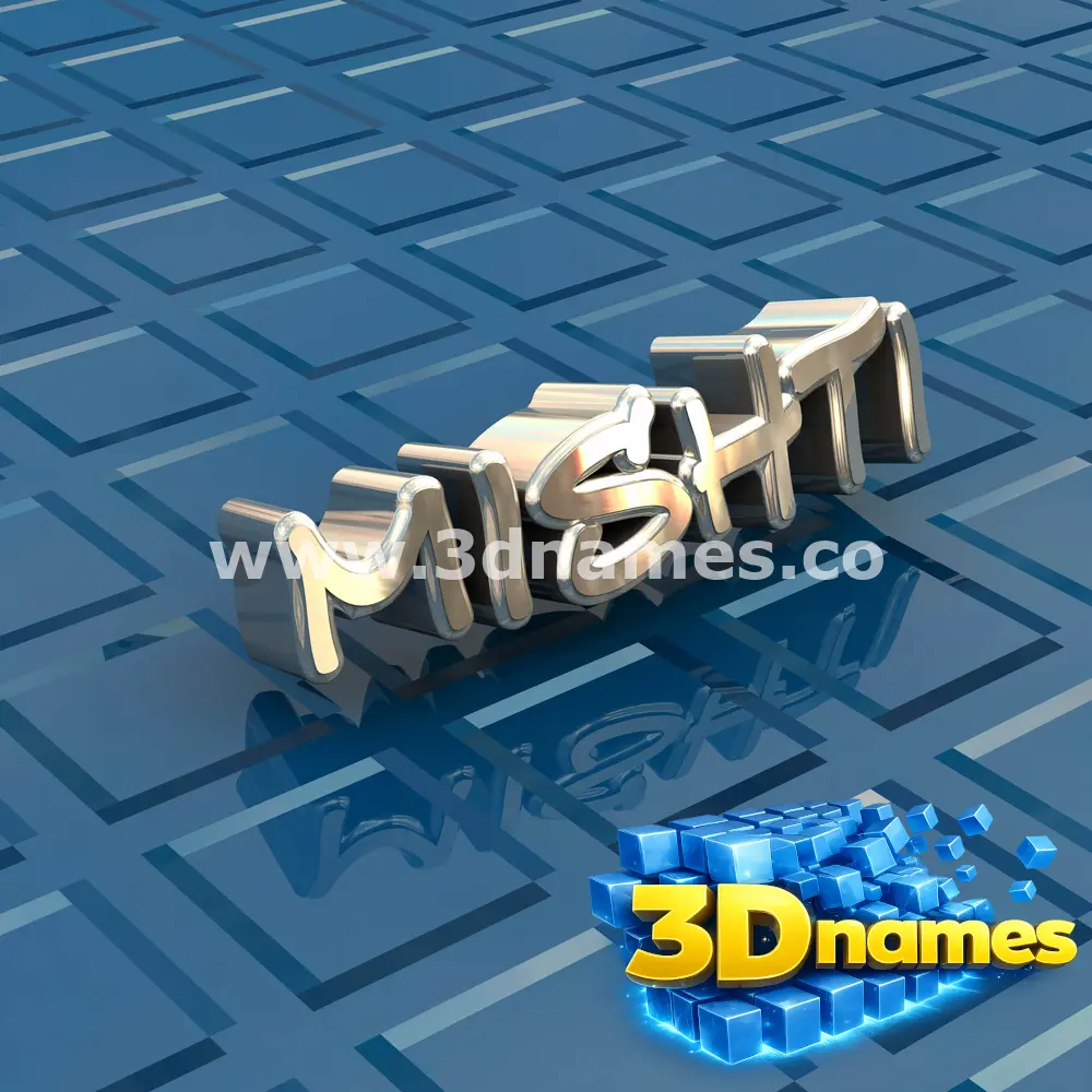 mishti in Blue Bling style - 3D name wallpaper