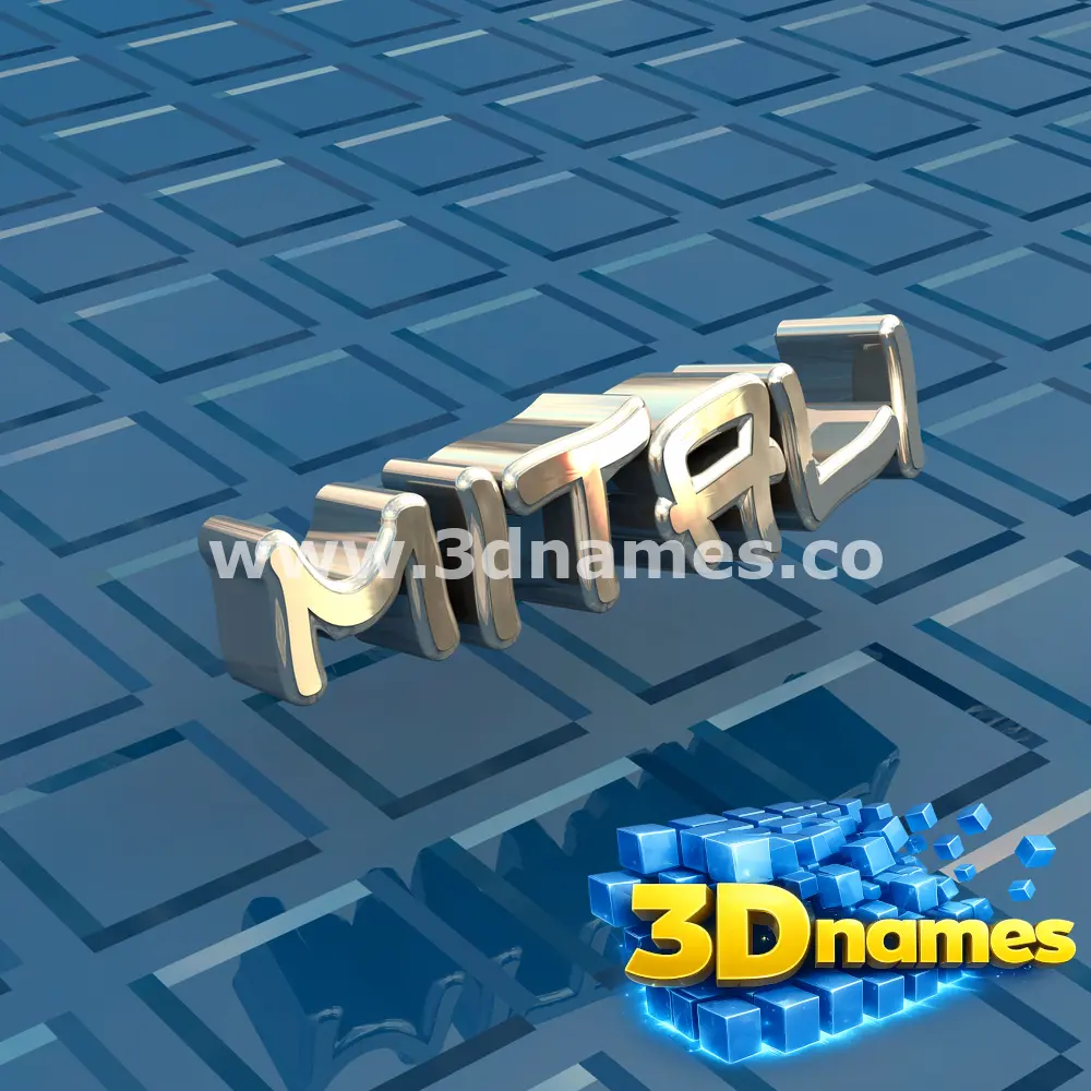 mitali in Blue Bling style - 3D name wallpaper