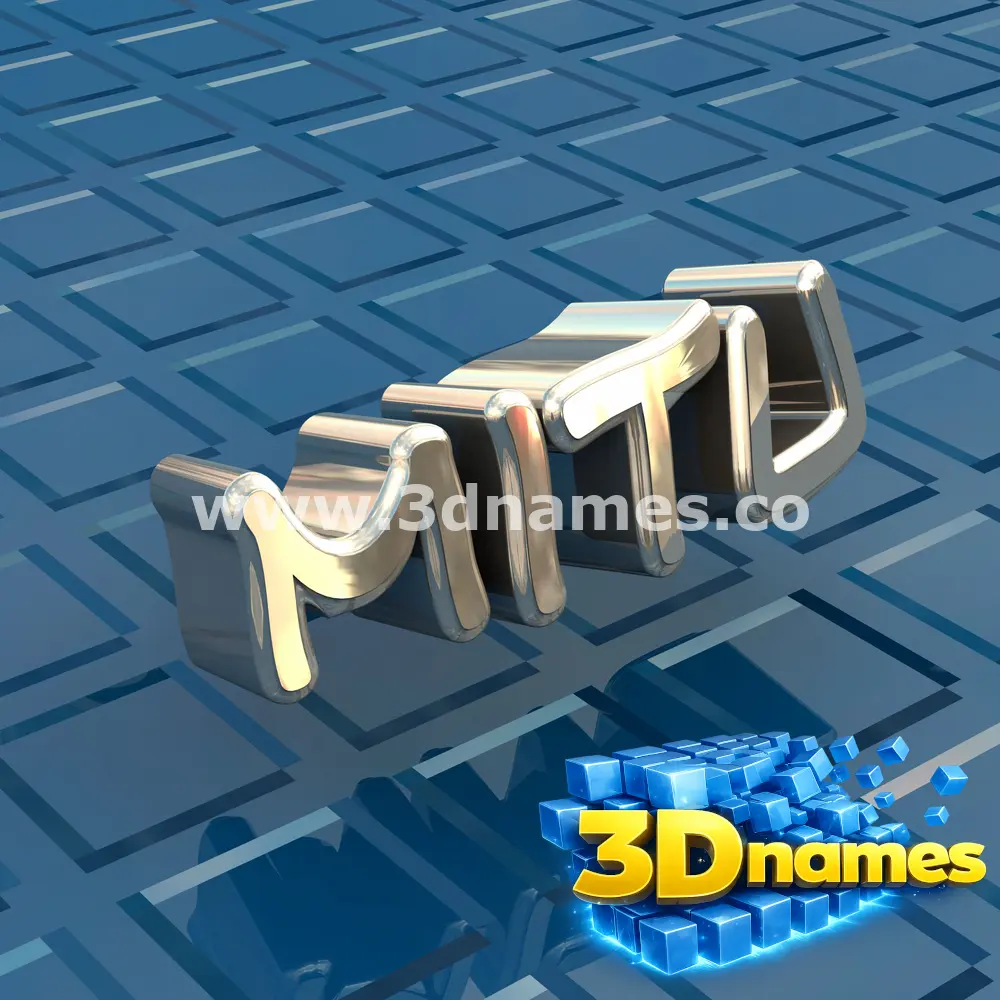 mitu in Blue Bling style - 3D name wallpaper