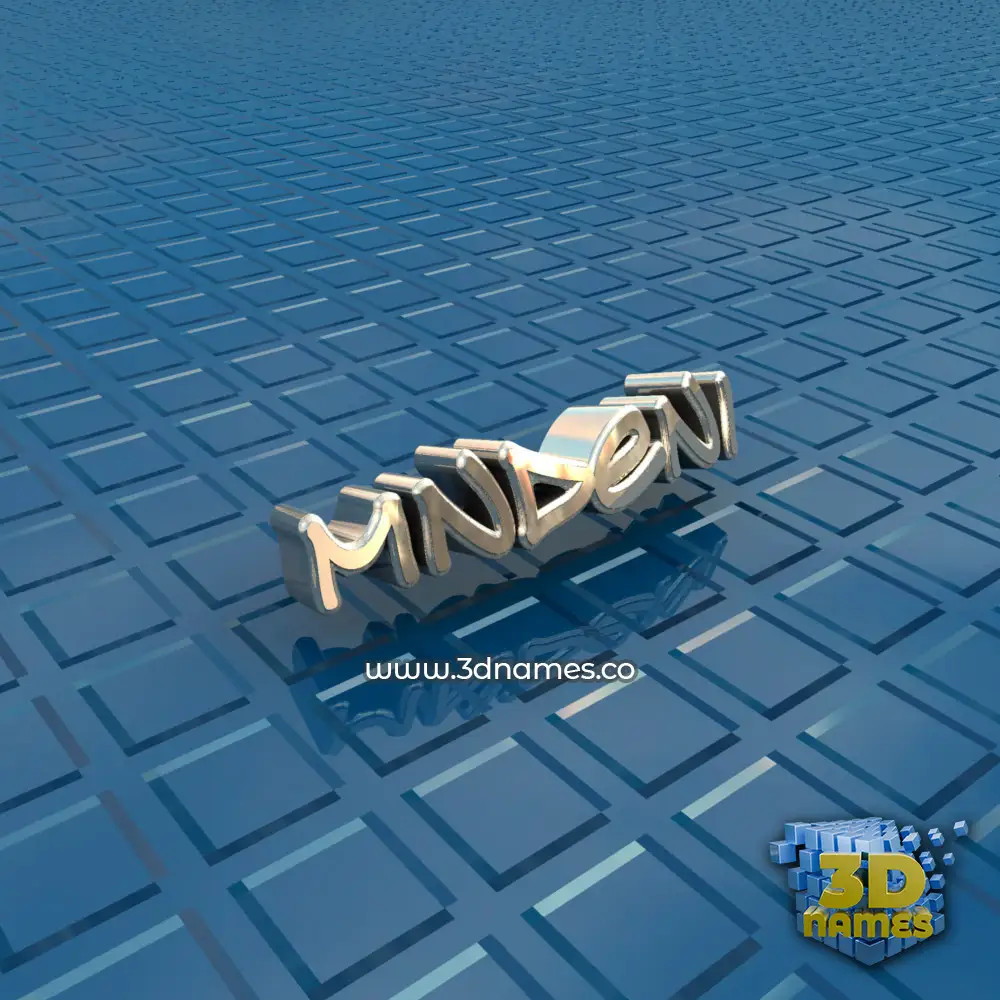 mndeni in Blue Bling style - 3D name wallpaper