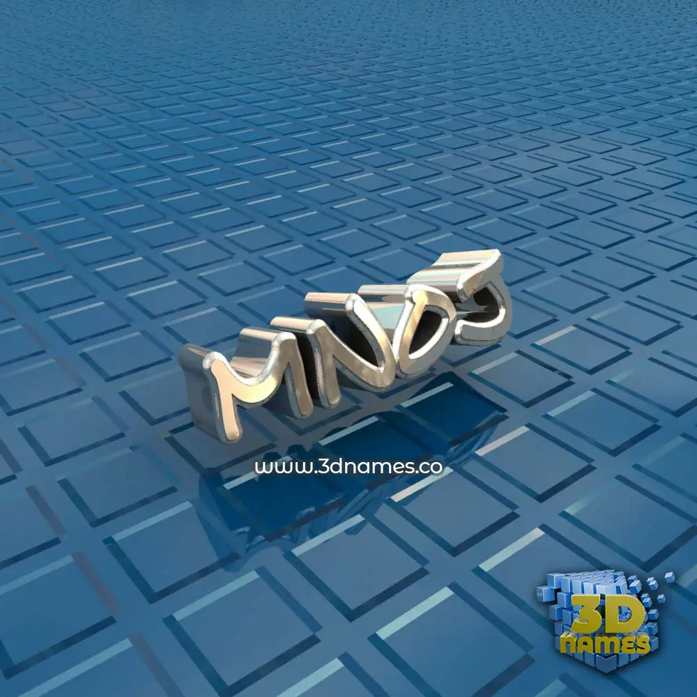 mnoj in Blue Bling style - 3D name wallpaper
