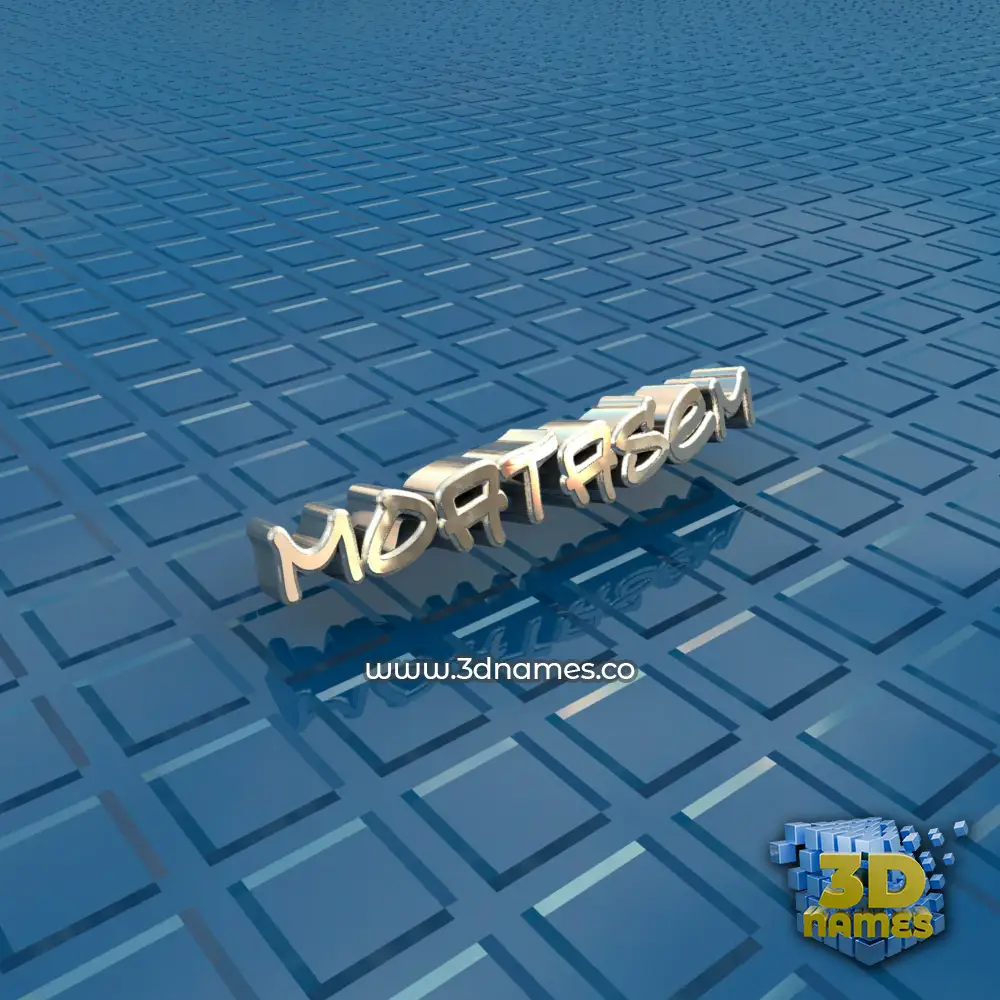 moatasem in Blue Bling style - 3D name wallpaper