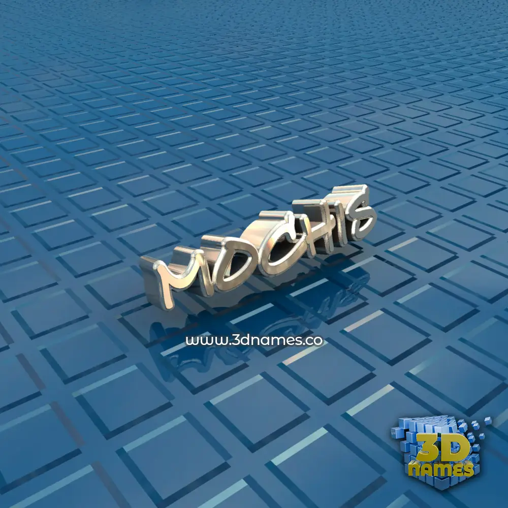 mochis in Blue Bling style - 3D name wallpaper