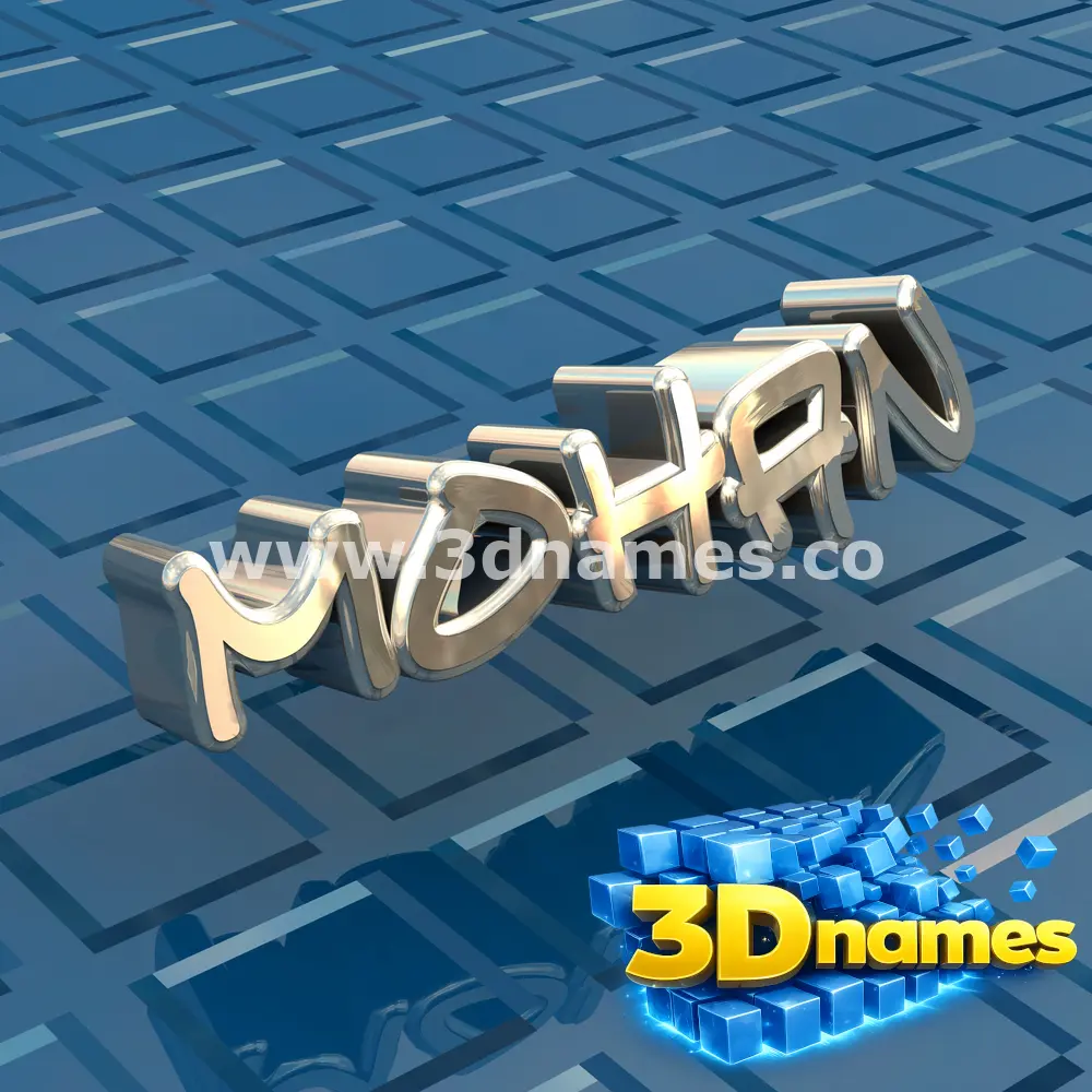 mohan in Blue Bling style - 3D name wallpaper
