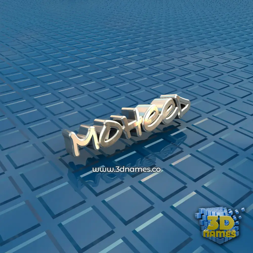 moheed in Blue Bling style - 3D name wallpaper