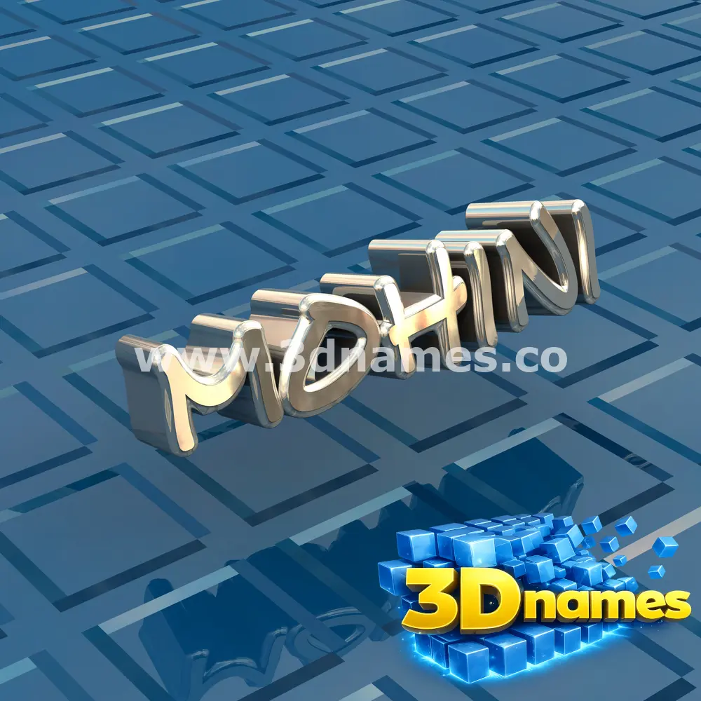 mohini in Blue Bling style - 3D name wallpaper