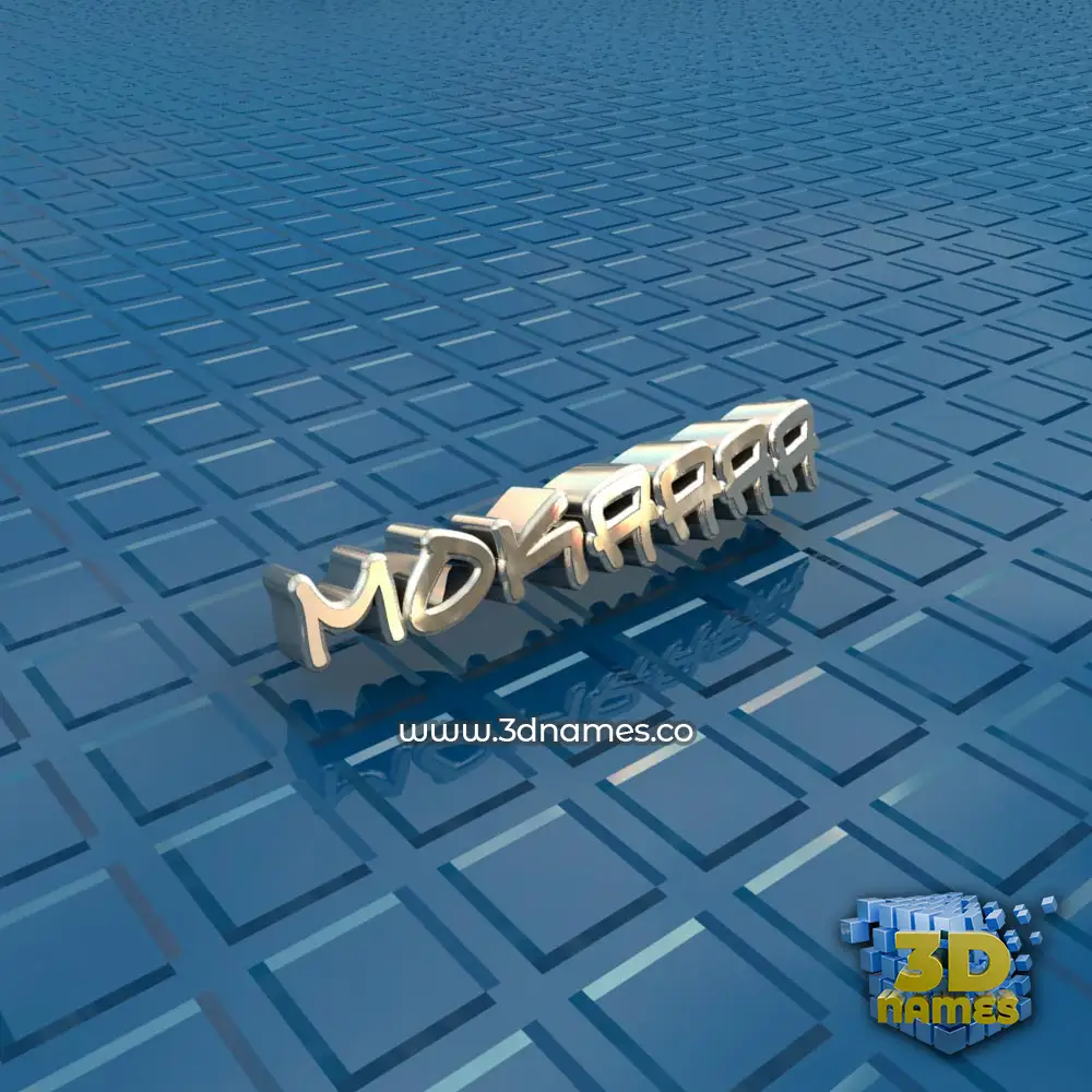 mokaaaa in Blue Bling style - 3D name wallpaper