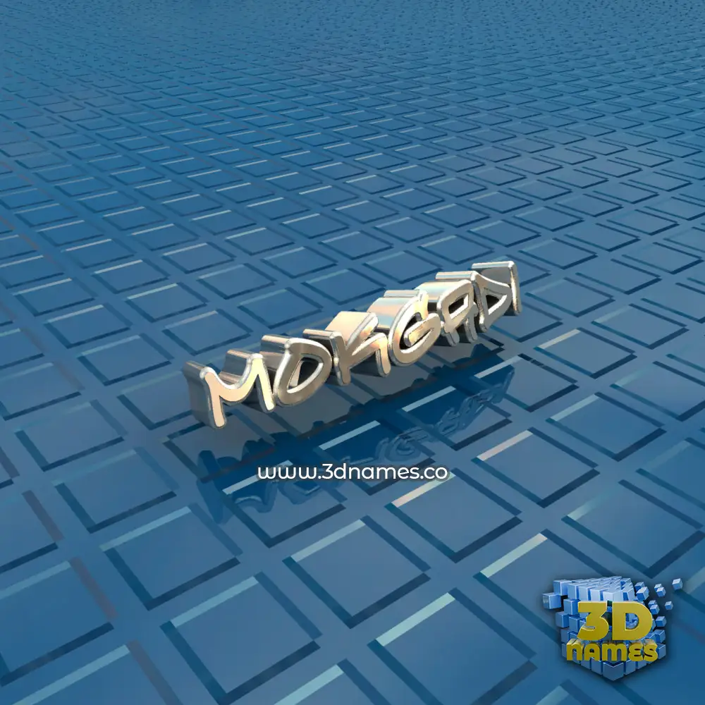 mokgadi in Blue Bling style - 3D name wallpaper