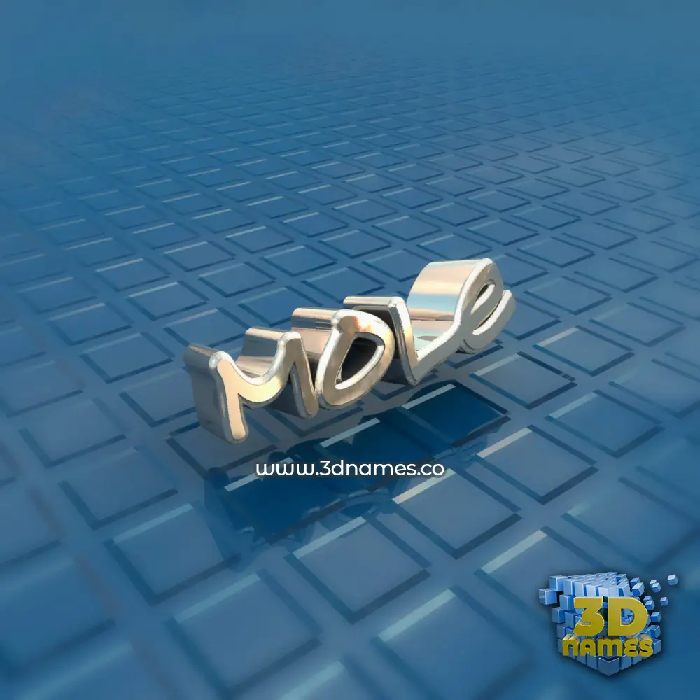 mole in Blue Bling style - 3D name wallpaper