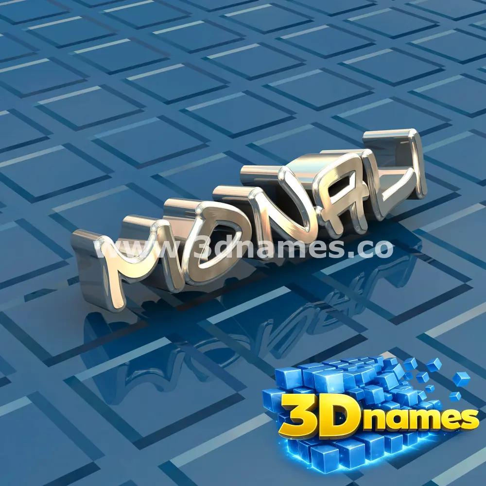monali in Blue Bling style - 3D name wallpaper