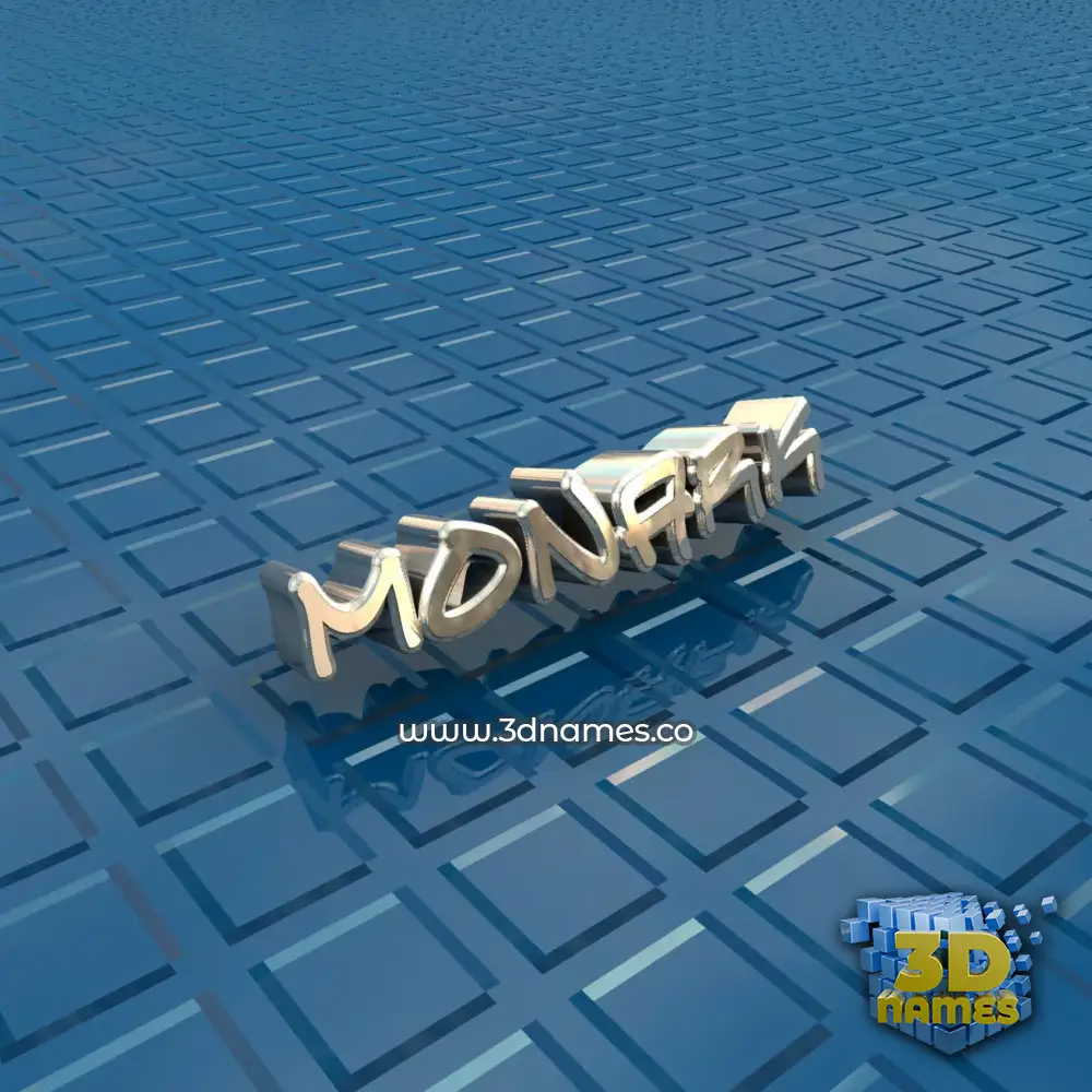 monark in Blue Bling style - 3D name wallpaper