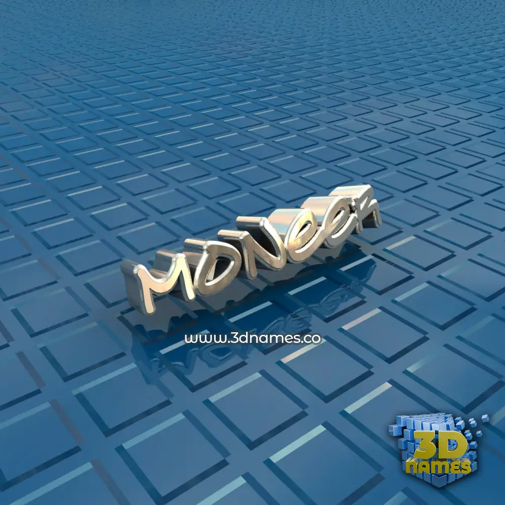 moneer in Blue Bling style - 3D name wallpaper