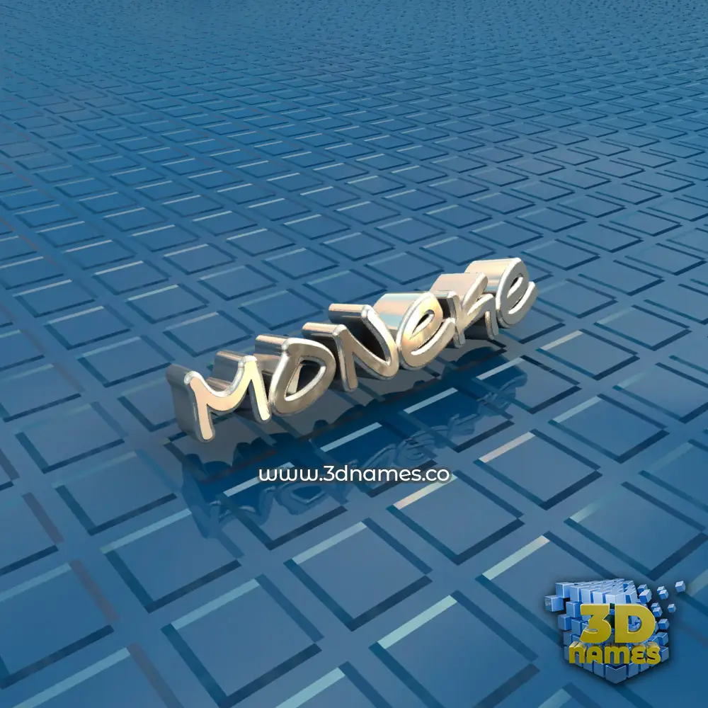 moneke in Blue Bling style - 3D name wallpaper