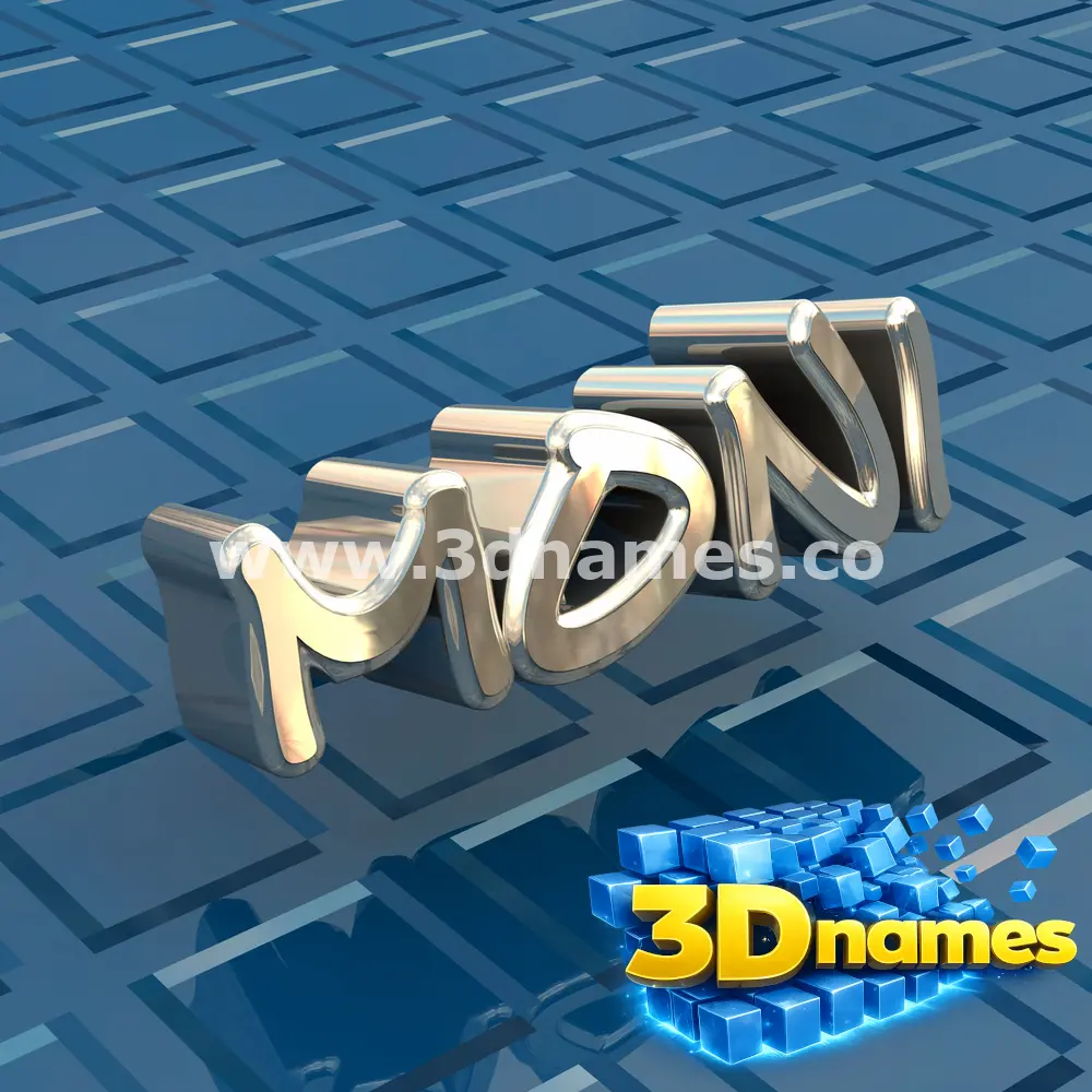 moni in Blue Bling style - 3D name wallpaper