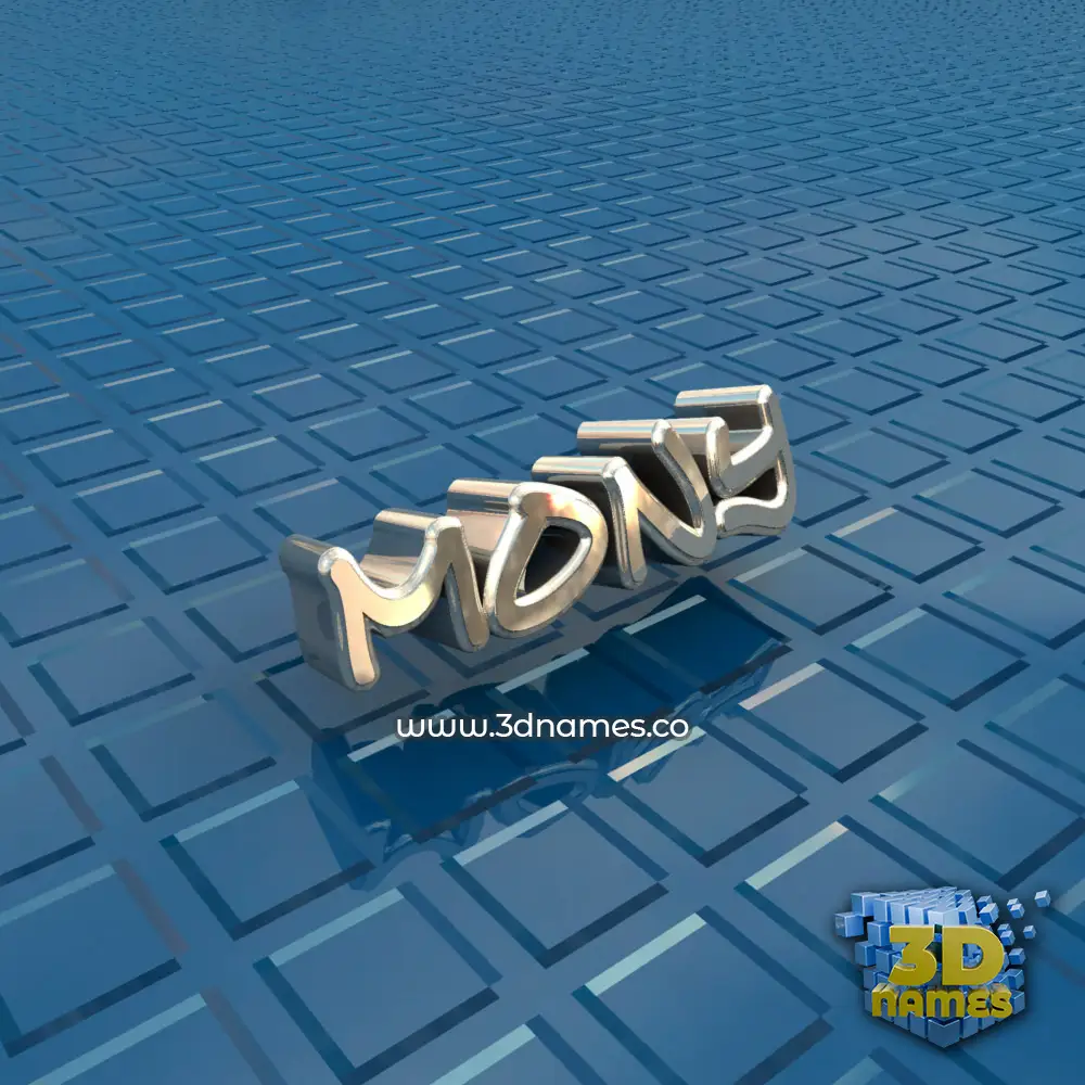 mony in Blue Bling style - 3D name wallpaper