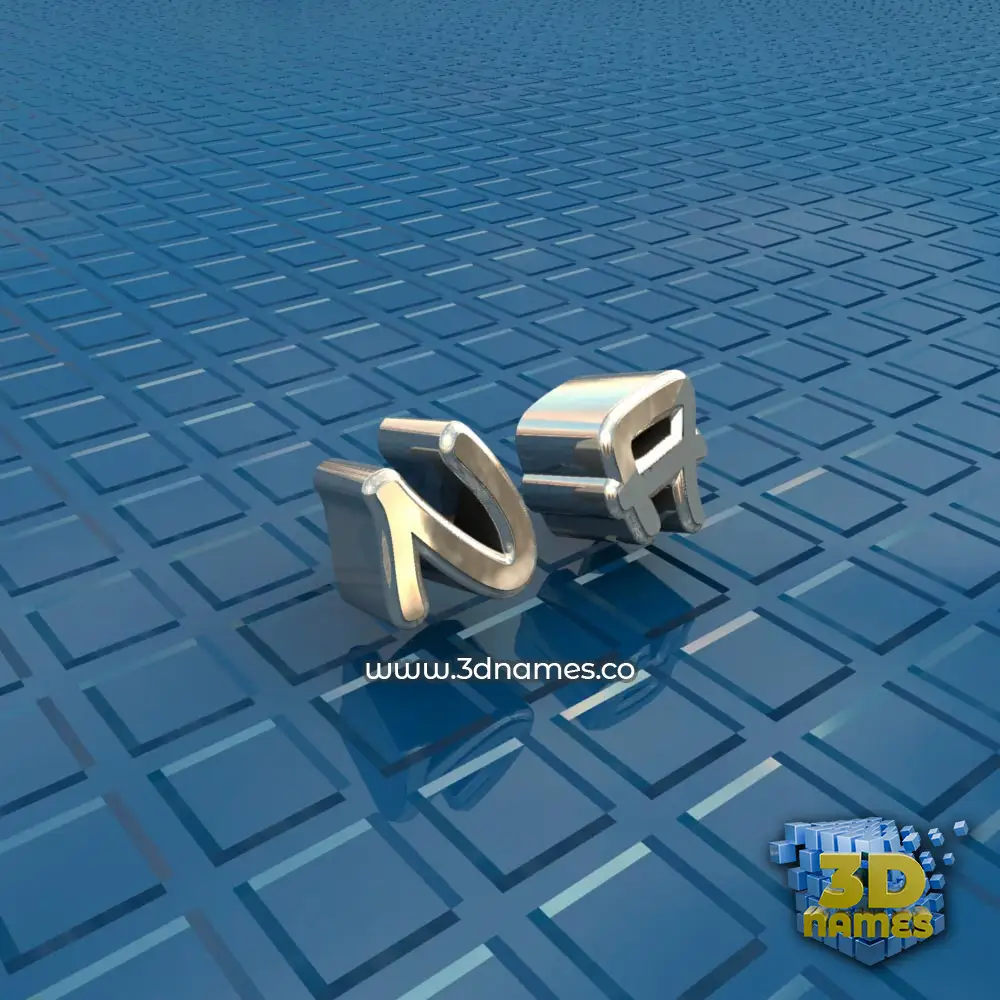 n a in Blue Bling style - 3D name wallpaper