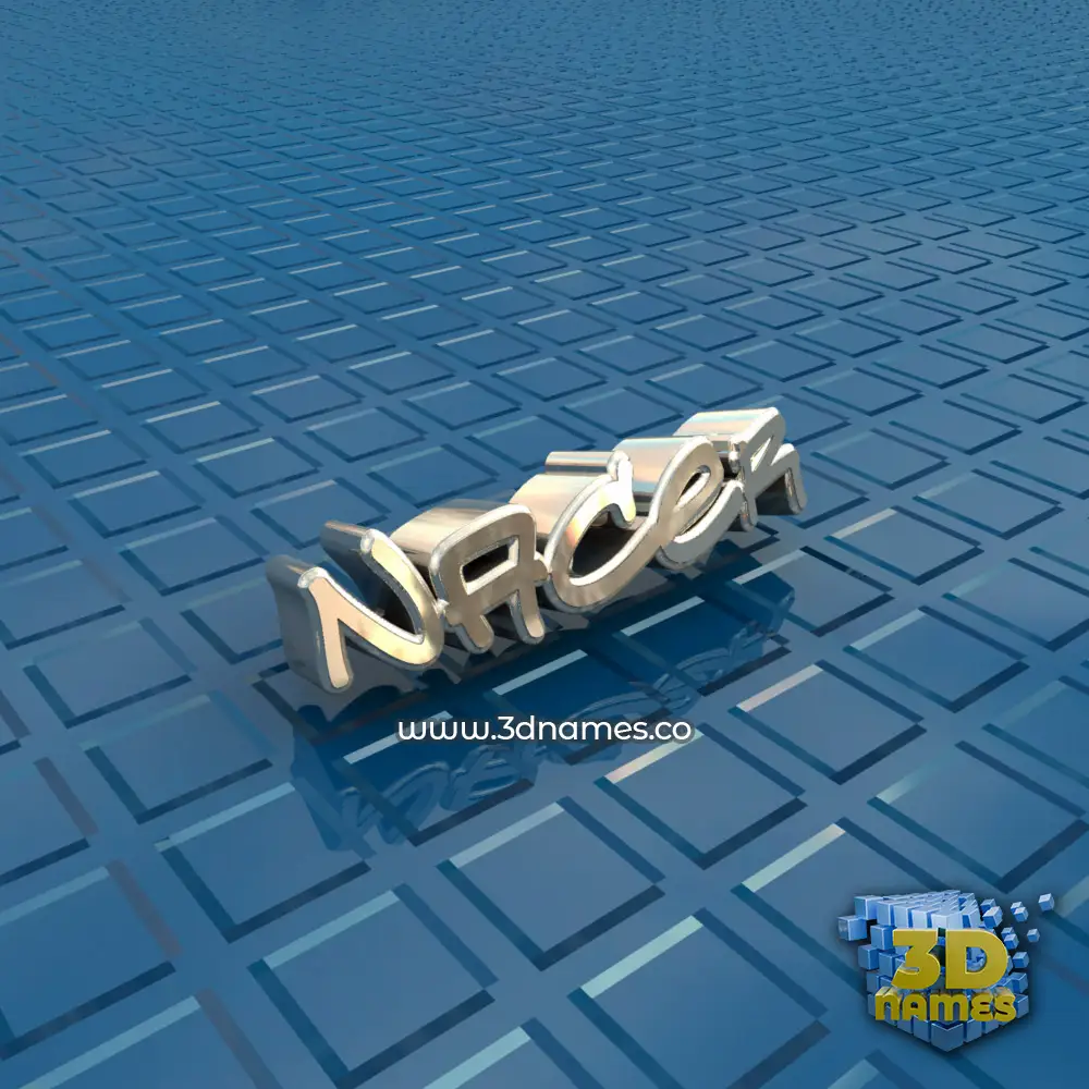 nacer in Blue Bling style - 3D name wallpaper