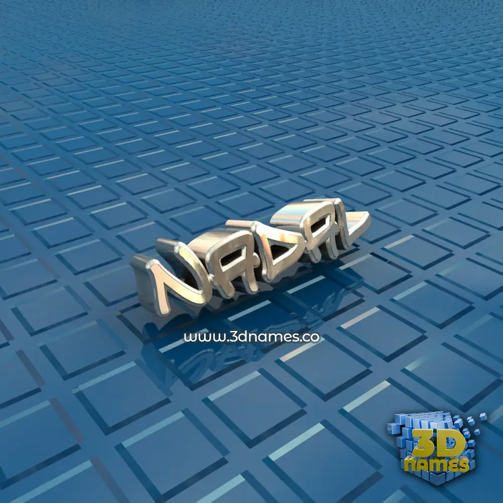 nadal in Blue Bling style - 3D name wallpaper