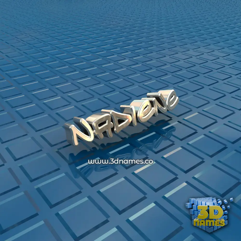 nadiene in Blue Bling style - 3D name wallpaper