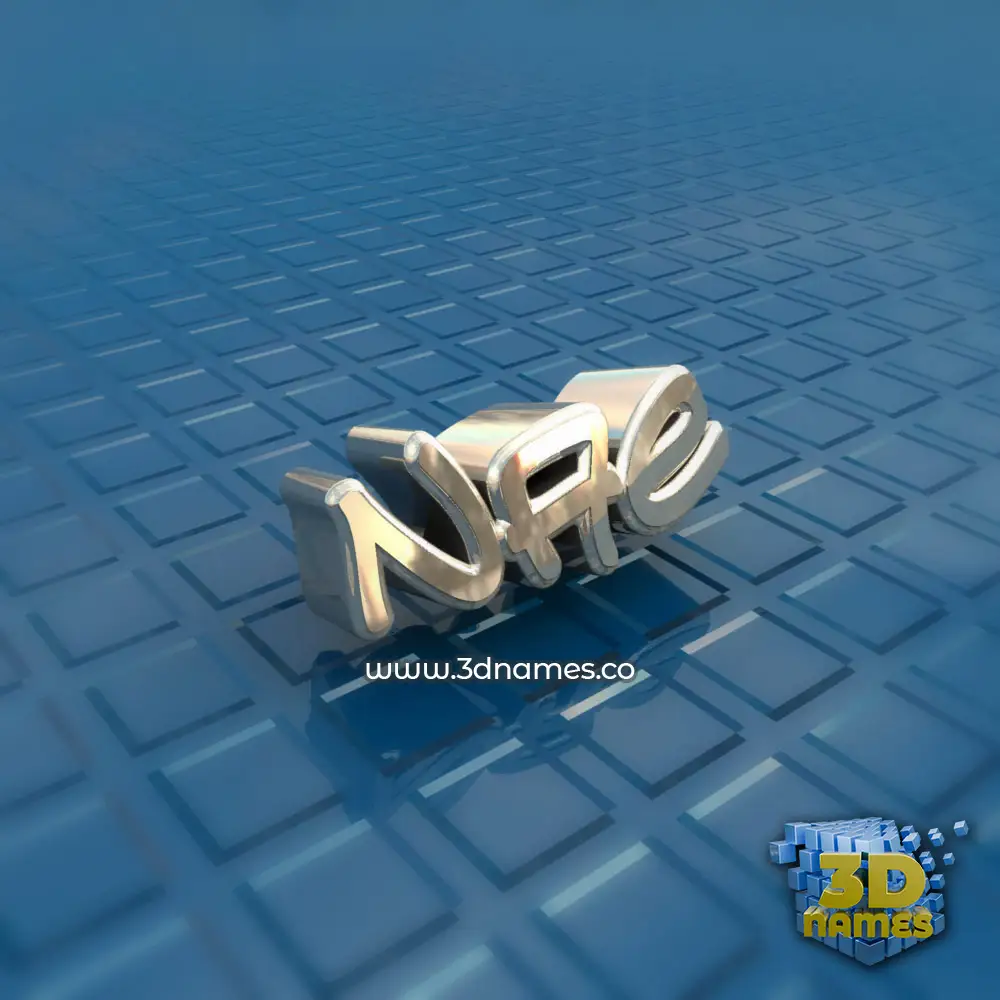 nae in Blue Bling style - 3D name wallpaper
