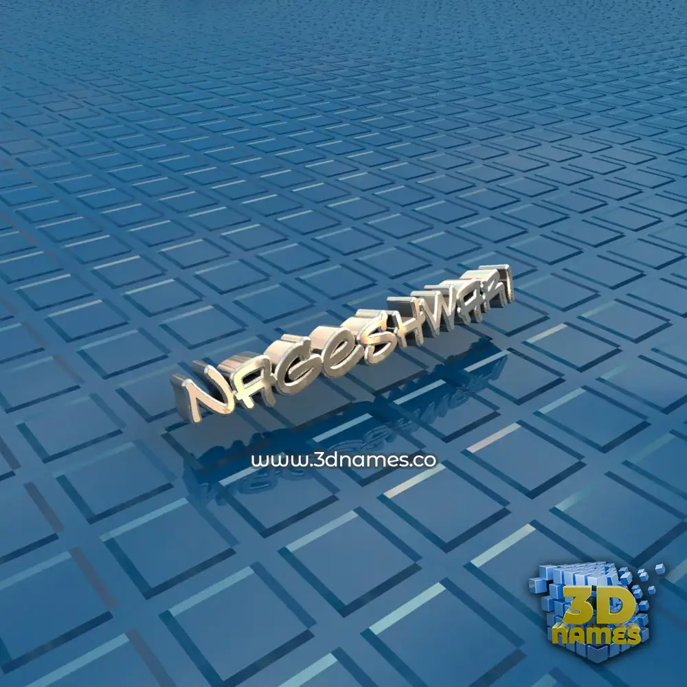 nageshwari in Blue Bling style - 3D name wallpaper
