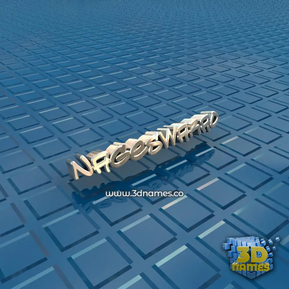 nageswarao in Blue Bling style - 3D name wallpaper