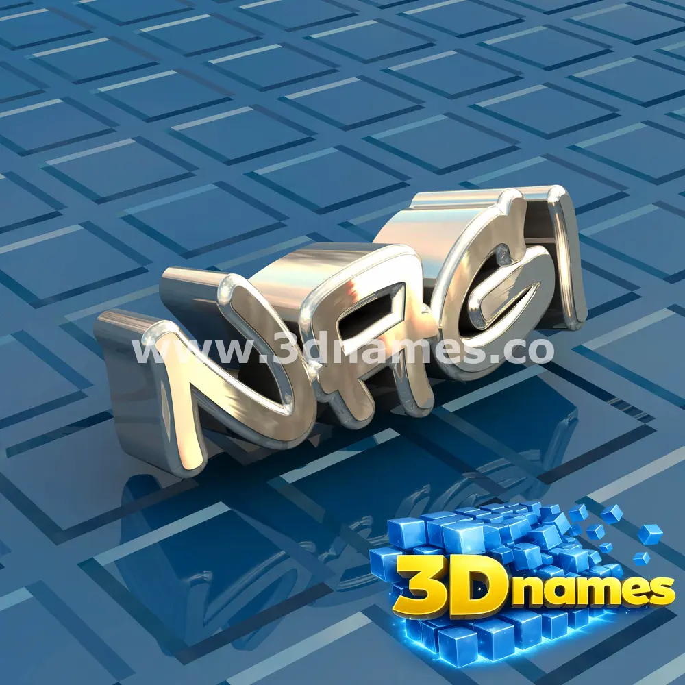 nagi in Blue Bling style - 3D name wallpaper