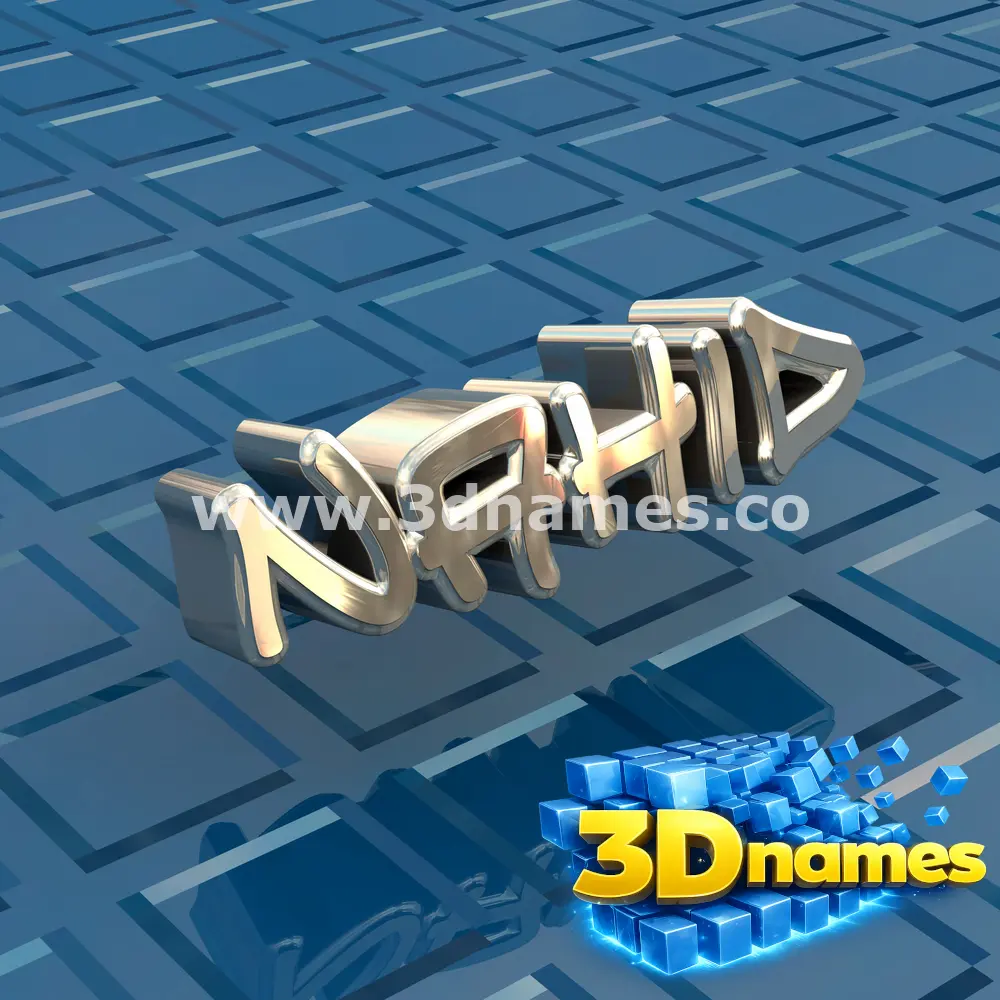 nahid in Blue Bling style - 3D name wallpaper