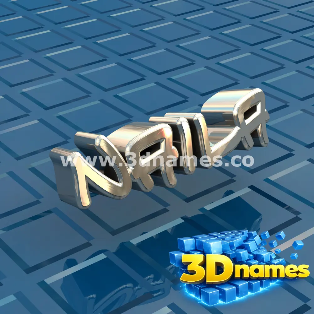 naila in Blue Bling style - 3D name wallpaper