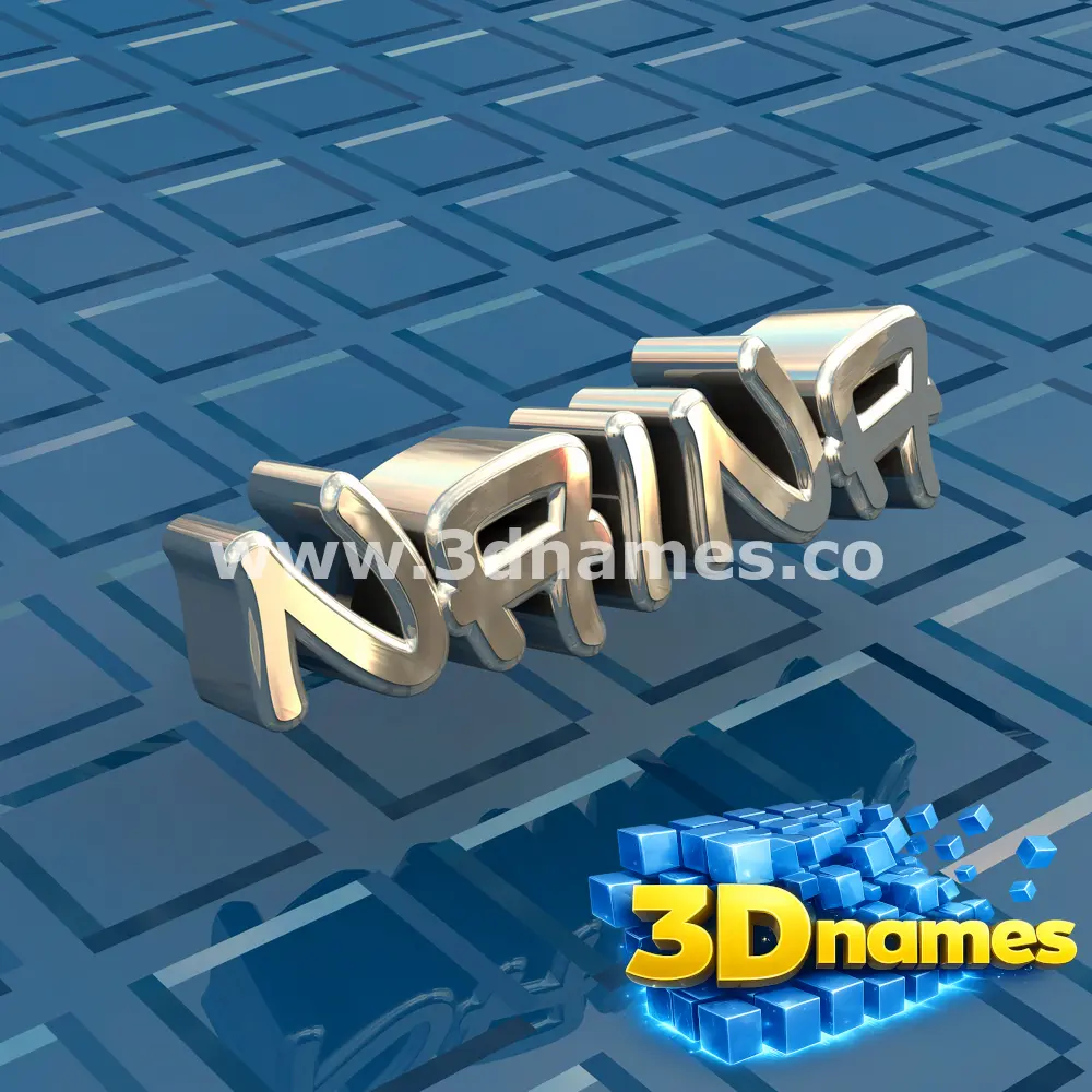 naina in Blue Bling style - 3D name wallpaper