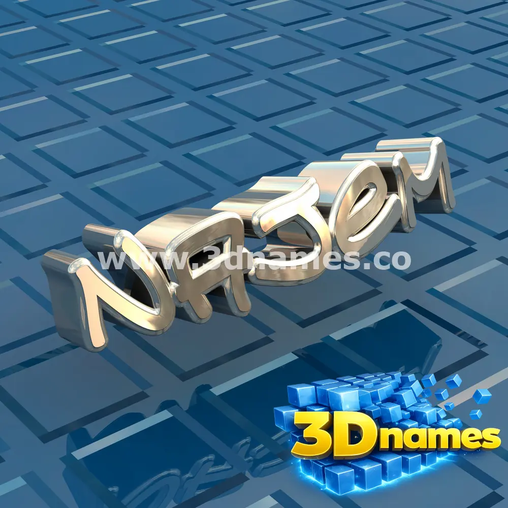 najem in Blue Bling style - 3D name wallpaper