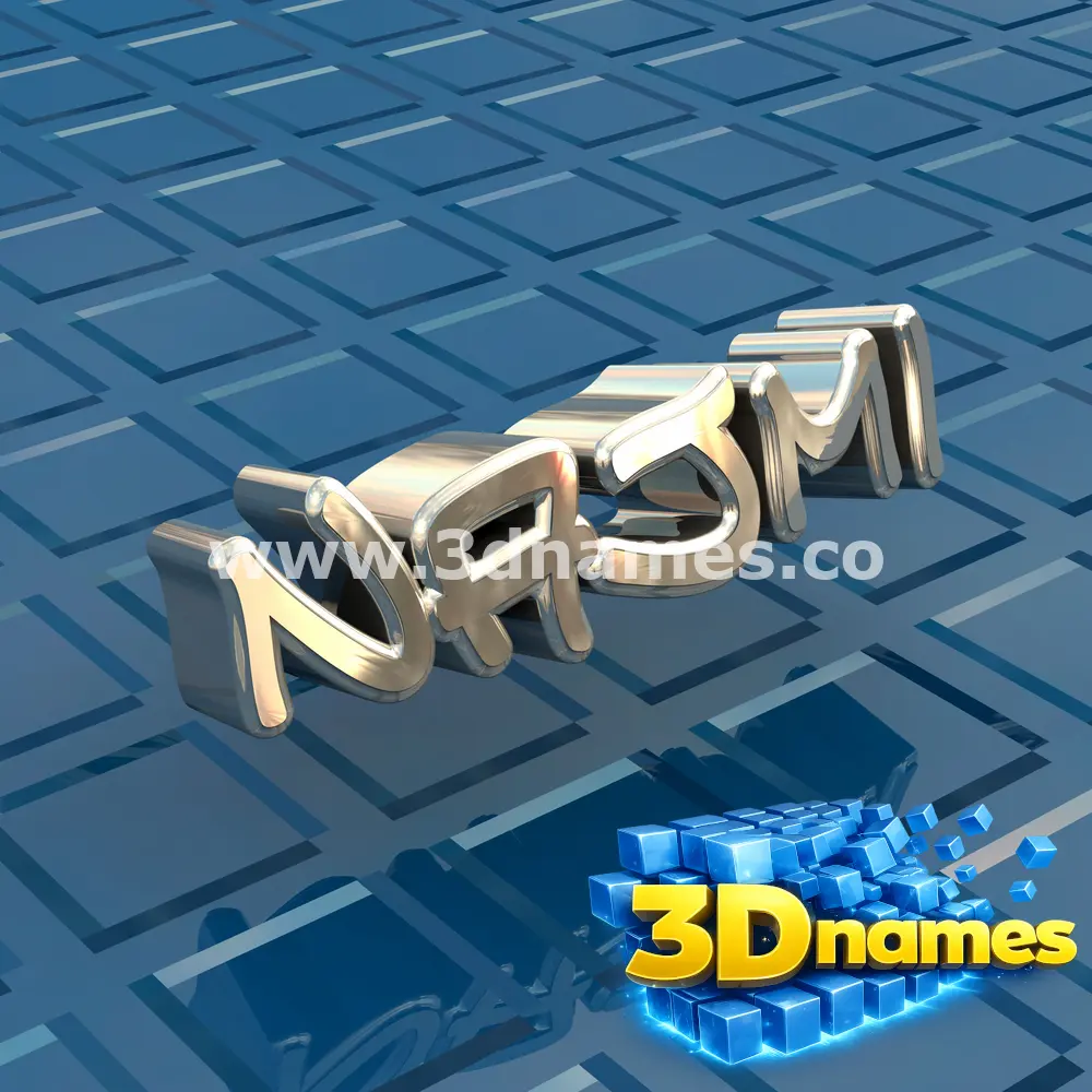 najmi in Blue Bling style - 3D name wallpaper