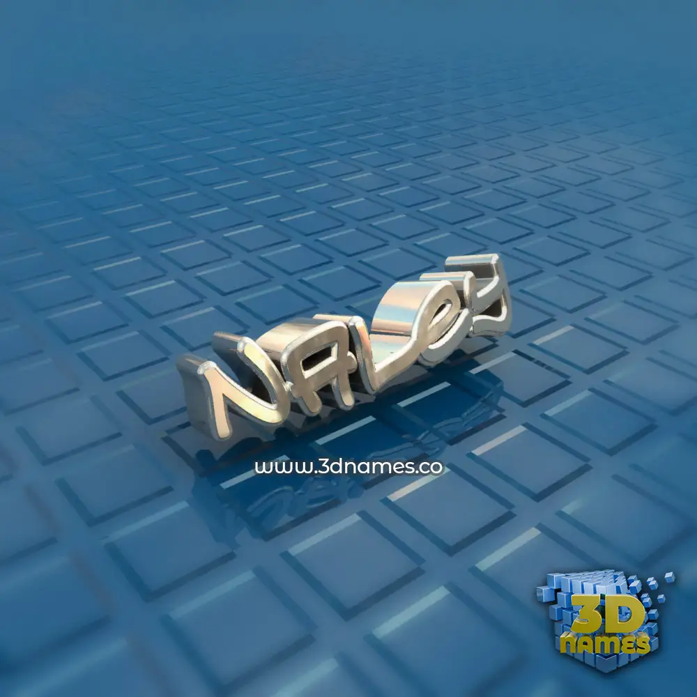 naley in Blue Bling style - 3D name wallpaper