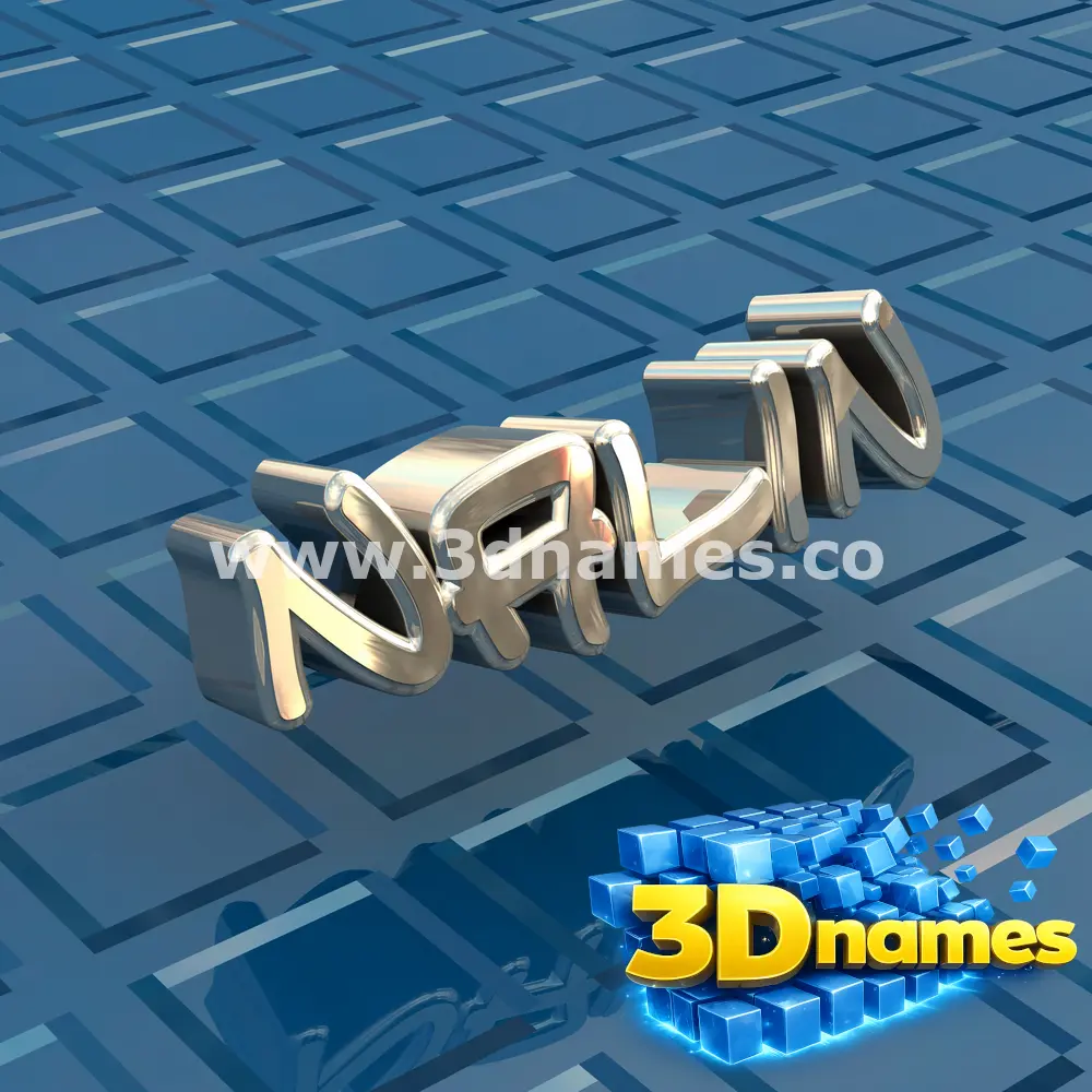 nalin in Blue Bling style - 3D name wallpaper