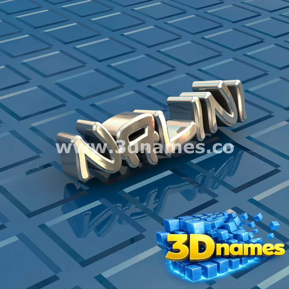 nalini in Blue Bling style - 3D name wallpaper