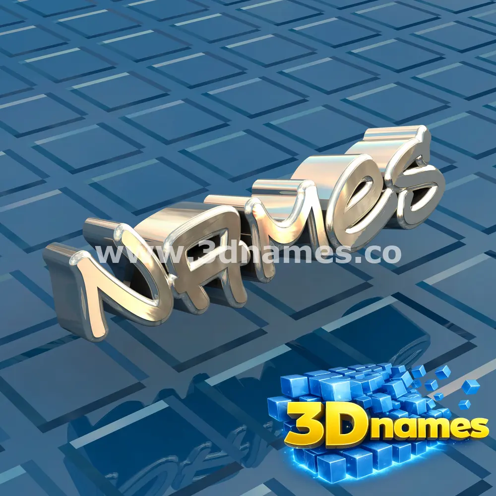 names in Blue Bling style - 3D name wallpaper