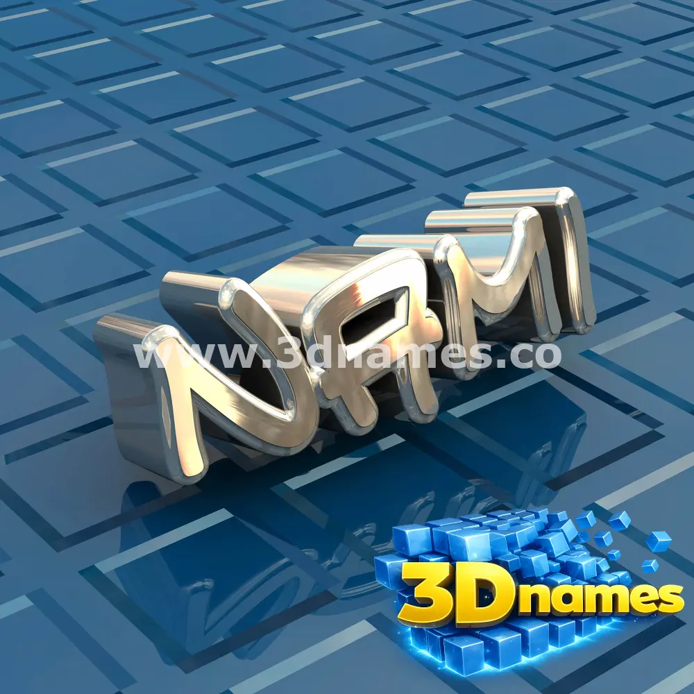 nami in Blue Bling style - 3D name wallpaper