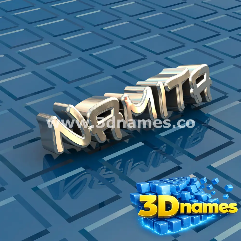 namita in Blue Bling style - 3D name wallpaper