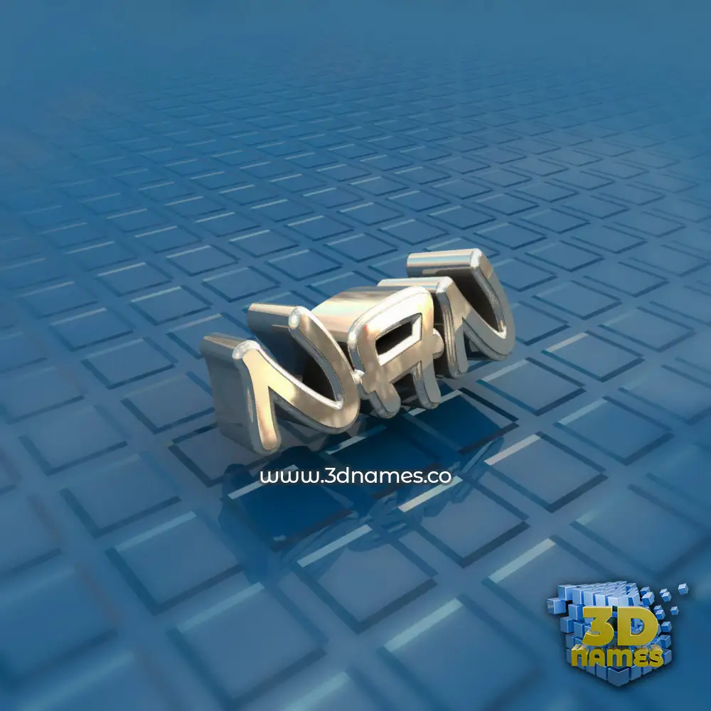 nan in Blue Bling style - 3D name wallpaper