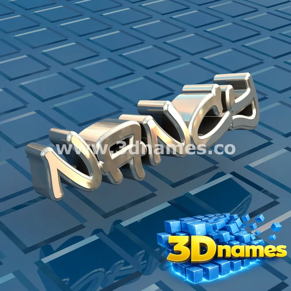 nancy in Blue Bling style - 3D name wallpaper