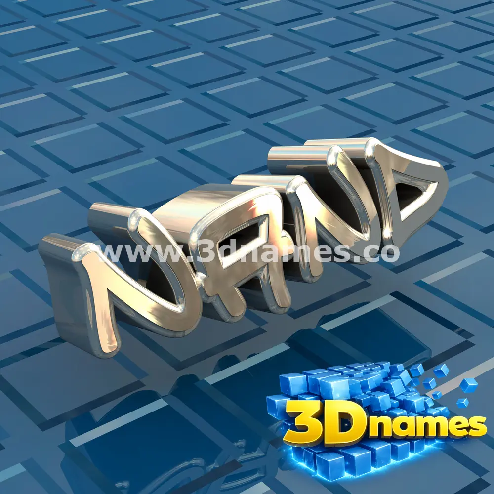 nand in Blue Bling style - 3D name wallpaper