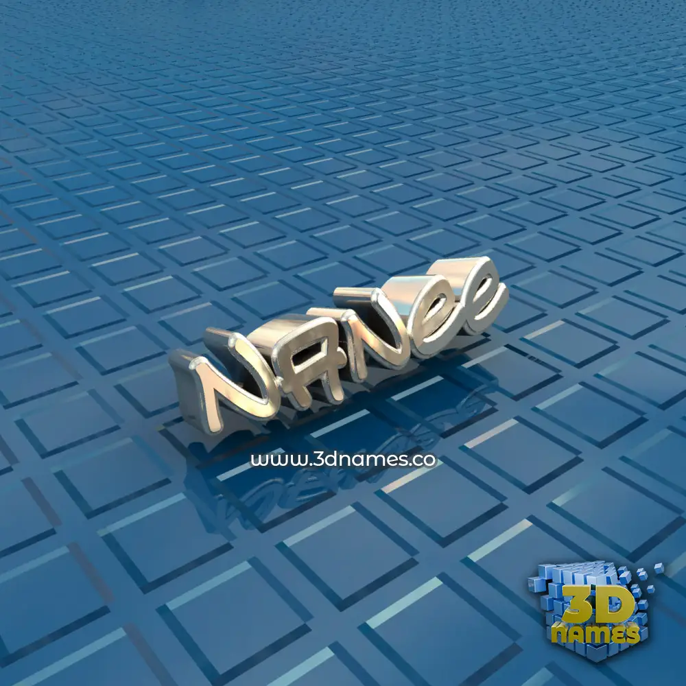 nanee in Blue Bling style - 3D name wallpaper