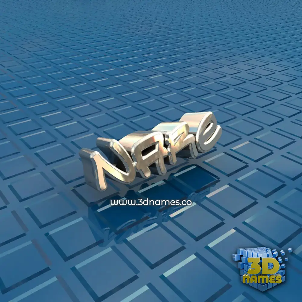 nare in Blue Bling style - 3D name wallpaper
