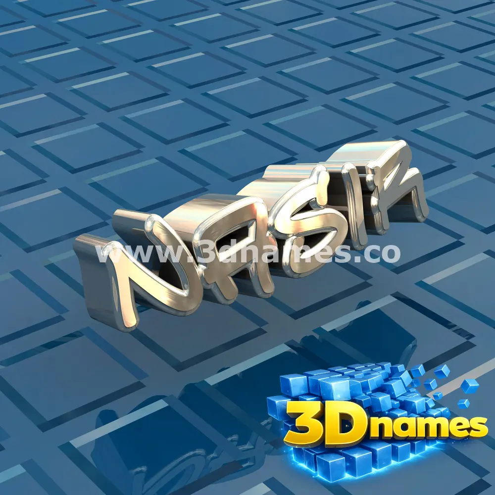 nasir in Blue Bling style - 3D name wallpaper