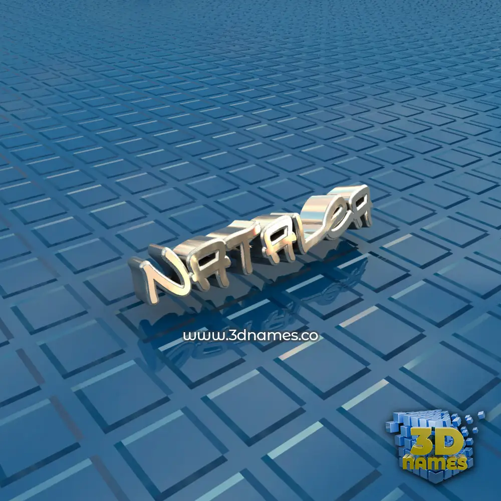 natalea in Blue Bling style - 3D name wallpaper
