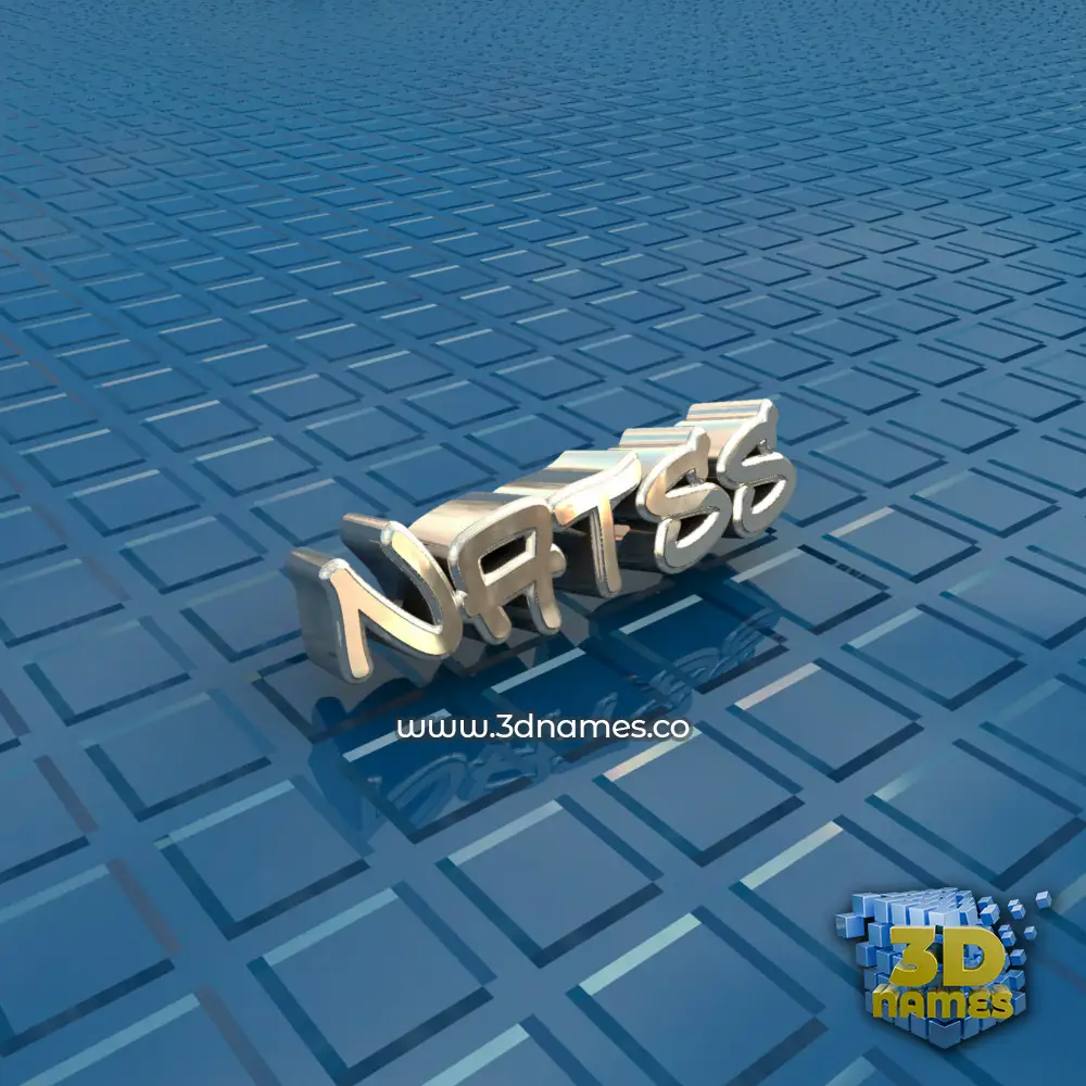 natss in Blue Bling style - 3D name wallpaper