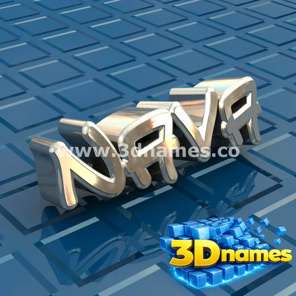 nava in Blue Bling style - 3D name wallpaper