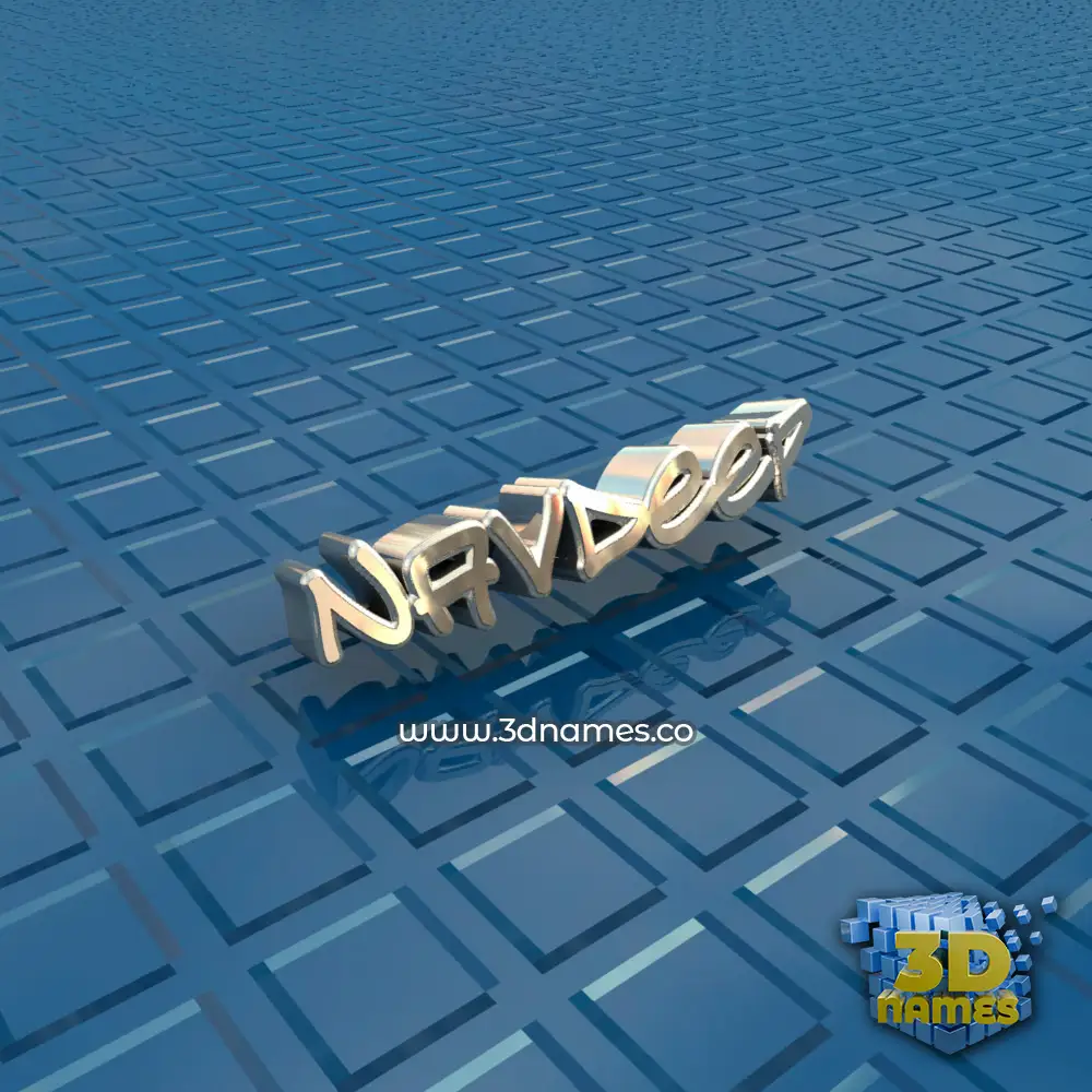navdeep in Blue Bling style - 3D name wallpaper